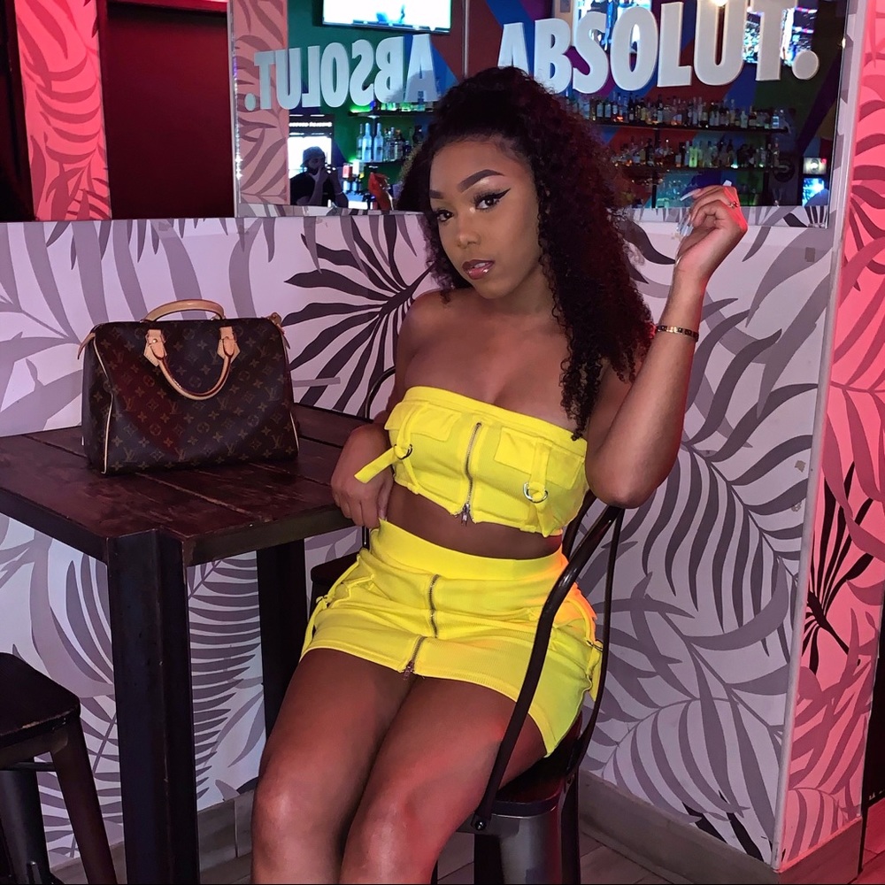 Yellow two piece set